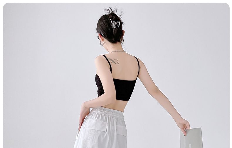 Drawstring Waist A-Line Plain Slit Cargo Skirt Midi