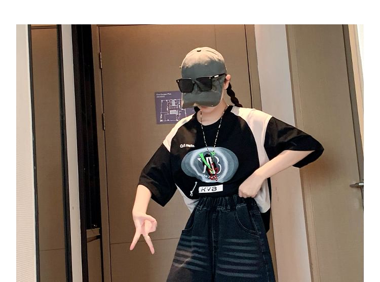 Shorts Washed Elastic Denim Waist