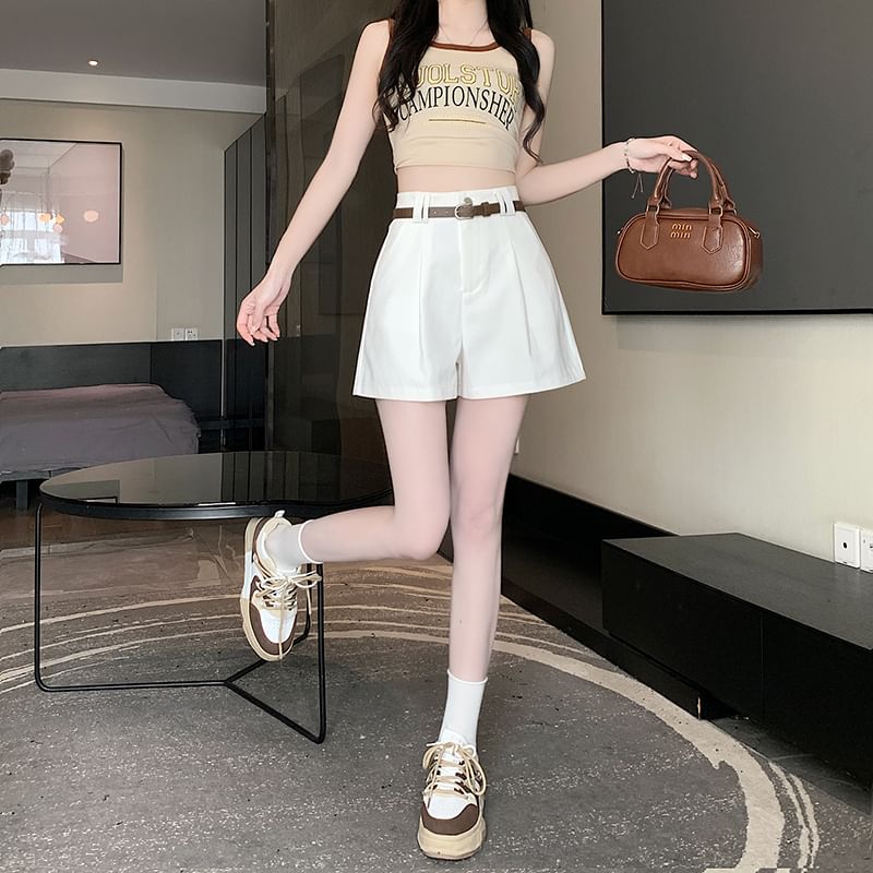 High Shorts Plain Dress Waist