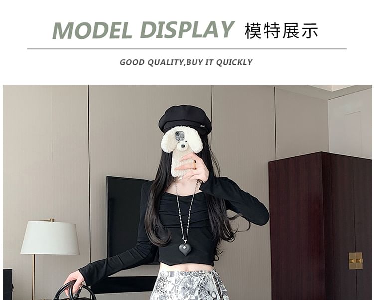 High Skirt Patterned A-Line Maxi Waist