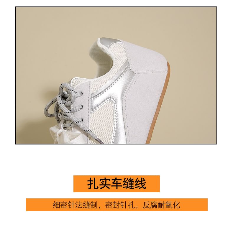 Mesh Platform Sneakers Panel