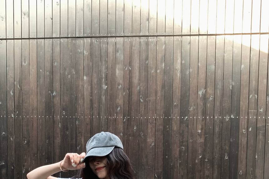 Trim Shorts Fit Waist V-Neck Tee Mock Plain / Short-Sleeve Slim High Lace Two-Piece