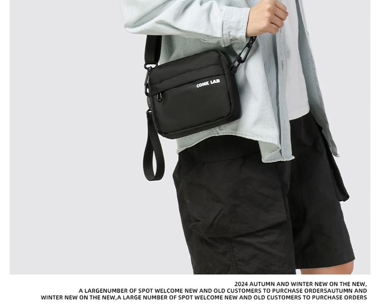 Bag Lettering Crossbody Print Nylon