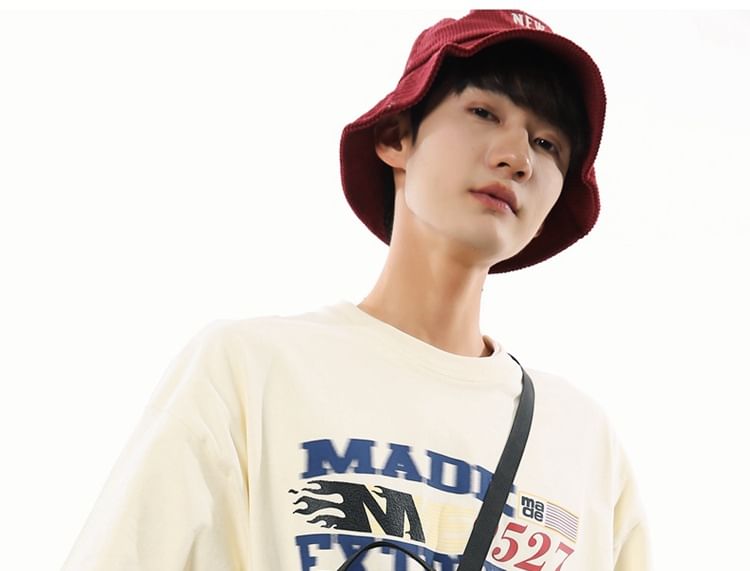 Plaid Crossbody Mobile Nylon Phone Drawstring Bag