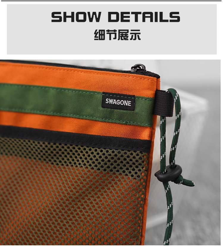 Panel Tone Crossbody Mesh Bag Two