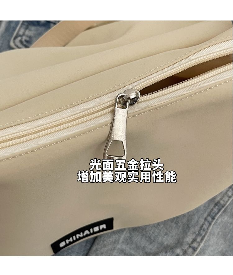 Crossbody Plain Flap Bag Drawstring