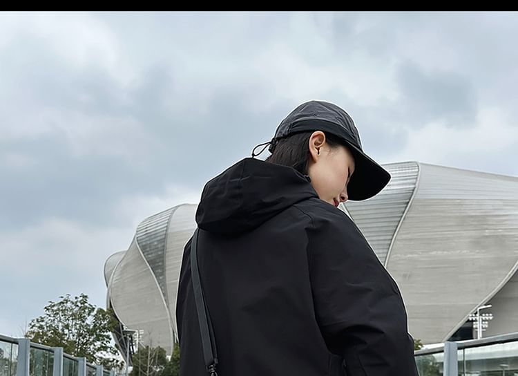 Lettering Bag Print Nylon Crossbody