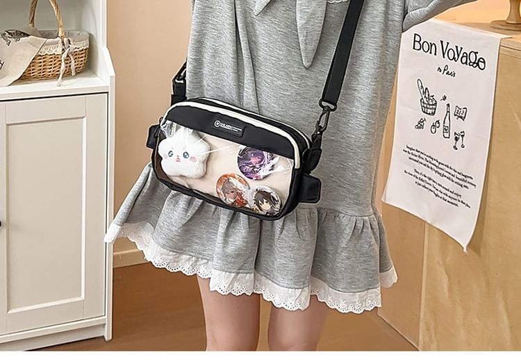 PVC Bag Panel Crossbody Nylon