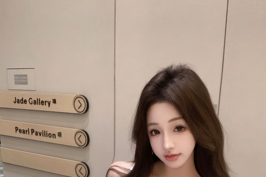 Rhinestone Glitter Cami Bow Top