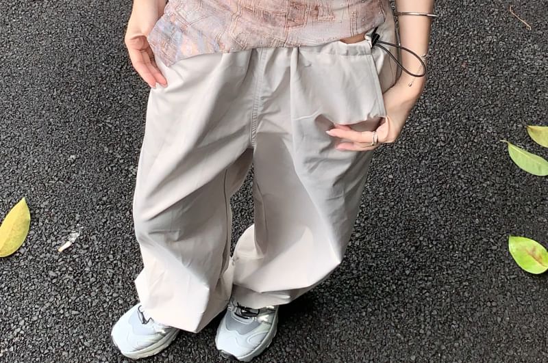 Sheer / Square Top Denim Plain Asymmetrical Tank Bra Neck Print