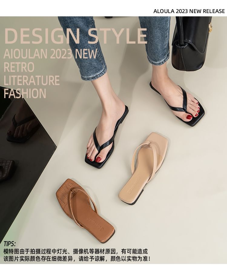 Heel Flops Low Flip Plain