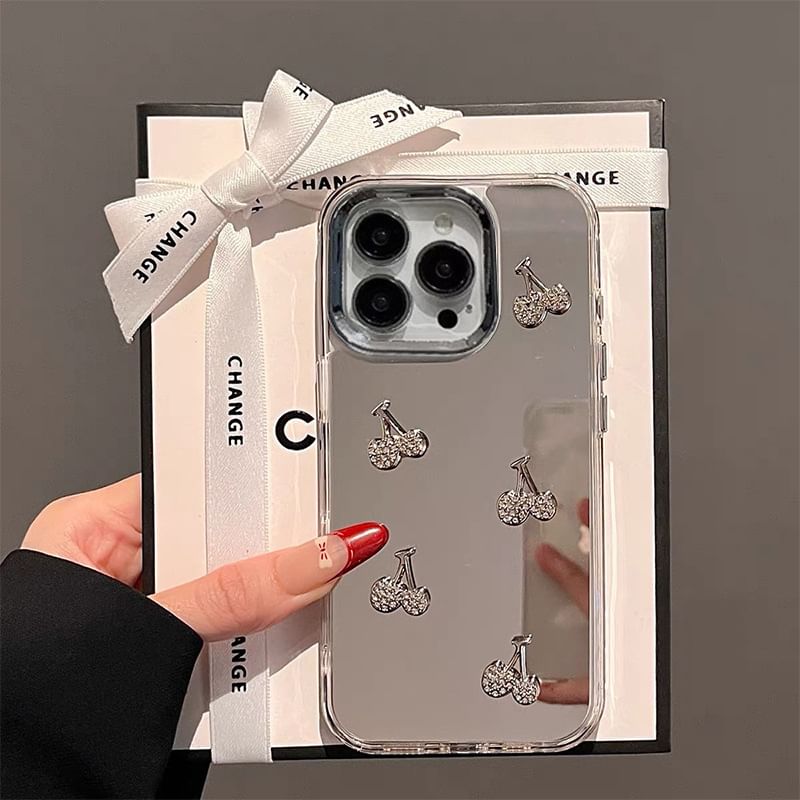 Cherry / Mirrored Set Strap Phone Case