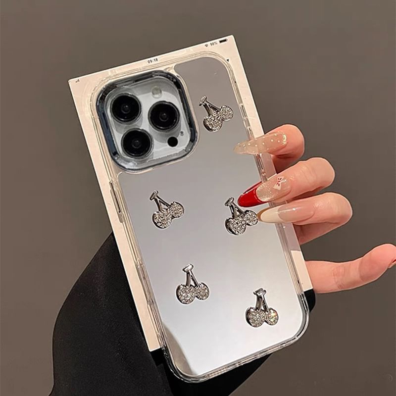 Cherry / Mirrored Set Strap Phone Case