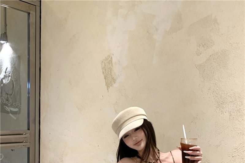 Patterned Top Print Camisole Asymmetrical