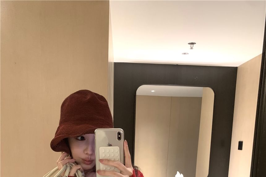 / Lace Panel Pintuck Camisole Cardigan Plain Top