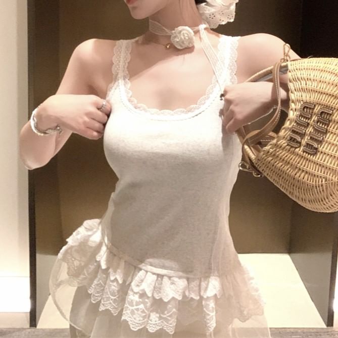 Trim Camisole Top Lace
