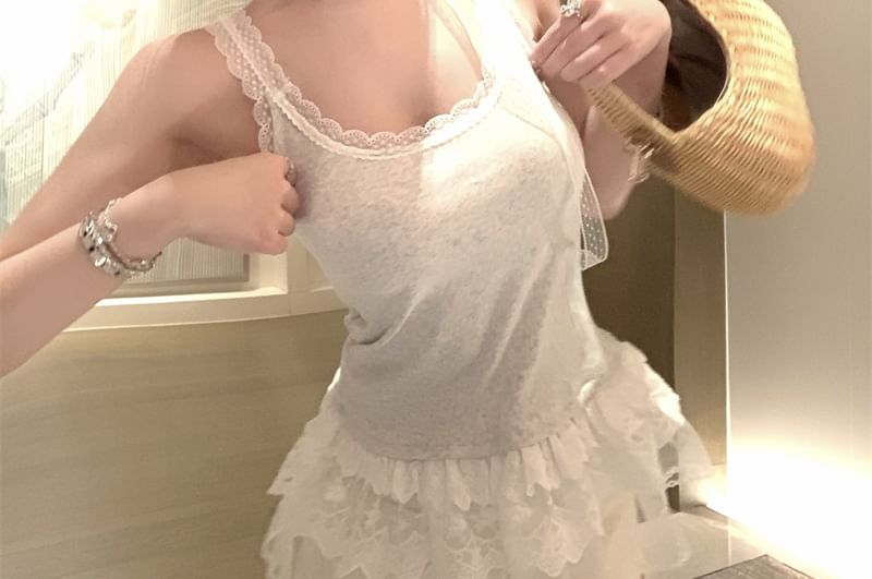 Trim Camisole Top Lace