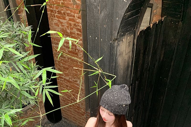 Lace Panel Top Dotted Camisole