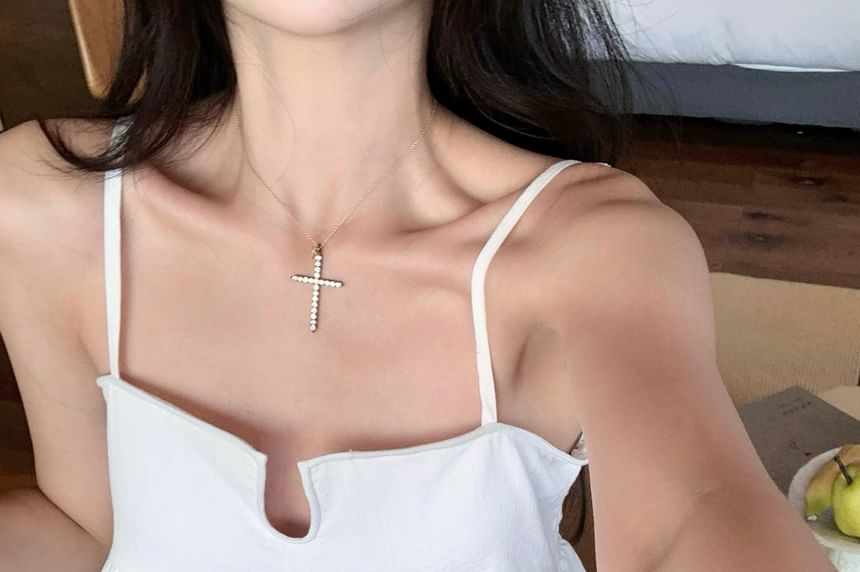 Waist Top Plain Wide Notch Camisole Neck Pants / Leg Floral Print High