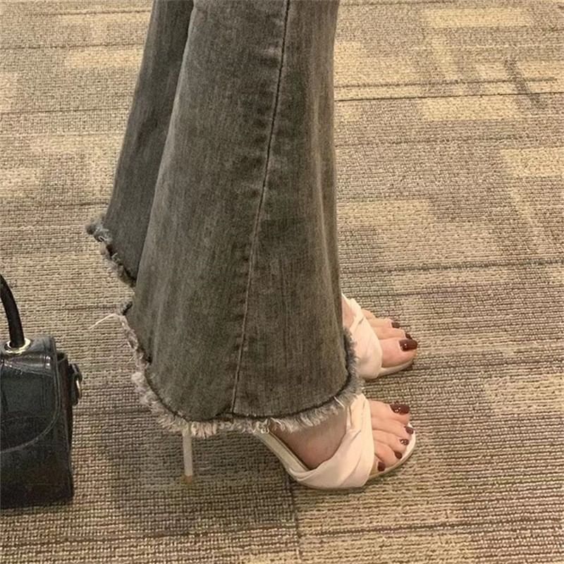 High Twisted Strap Sandals Heel