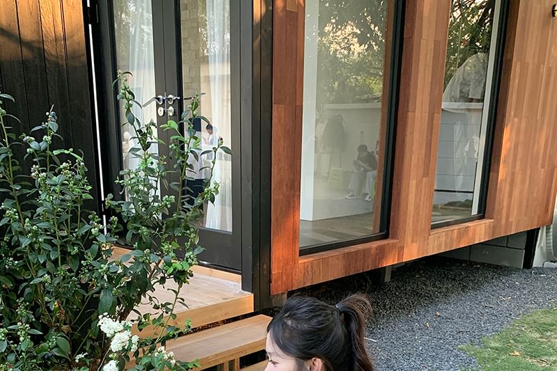 Neck Cutout Sleeve Top Plain Cap Asymmetrical