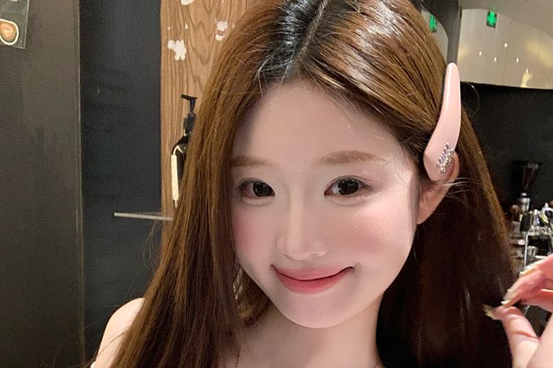 Twisted Top Short-Sleeve V-Neck Plain Crop