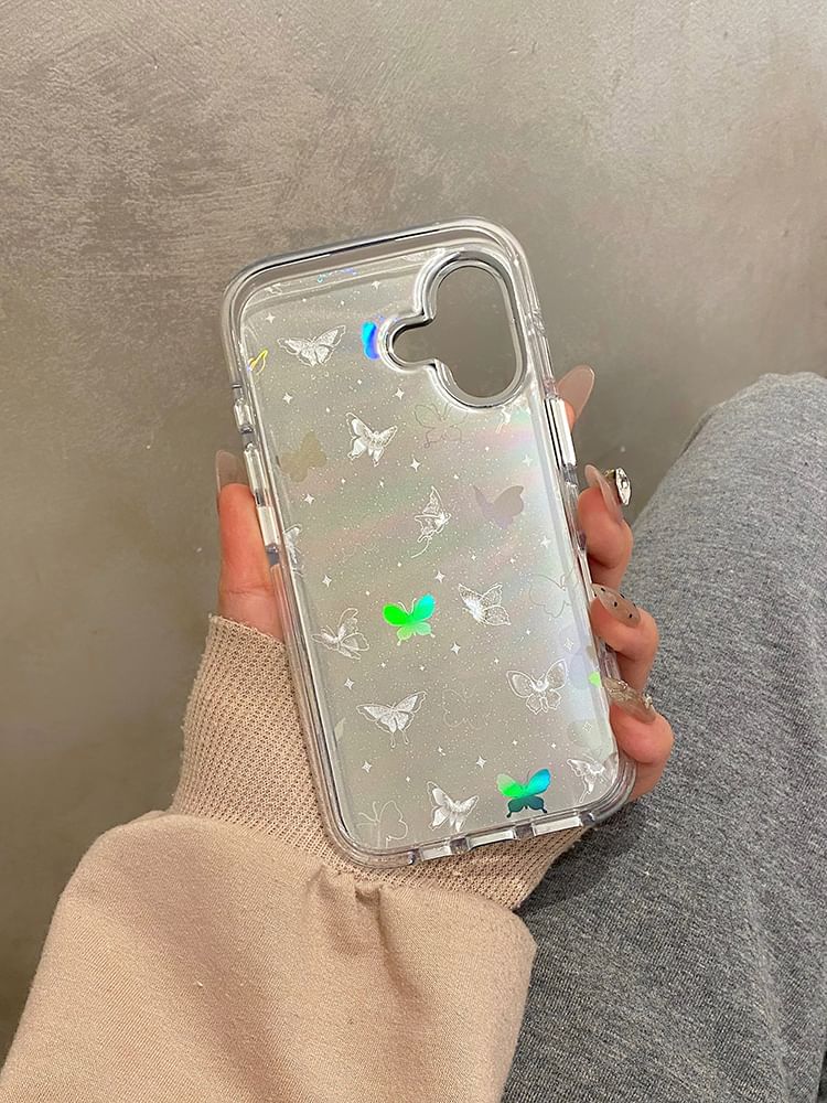 Phone Holographic Case Butterfly