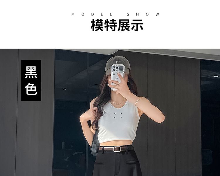 Suit Leg Pants Waist Wide (Various Plain Designs) High