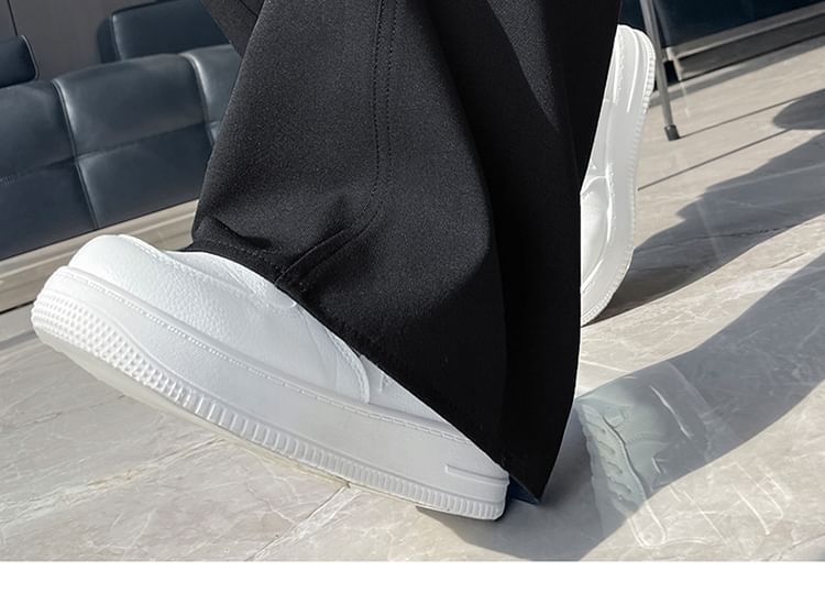 Suit Leg Pants Waist Wide (Various Plain Designs) High