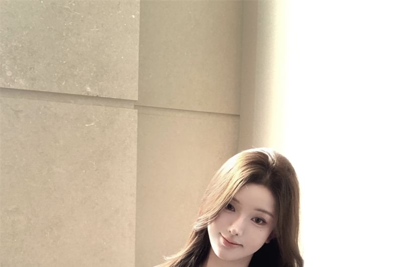 Top Plain Tie-Neck Tank