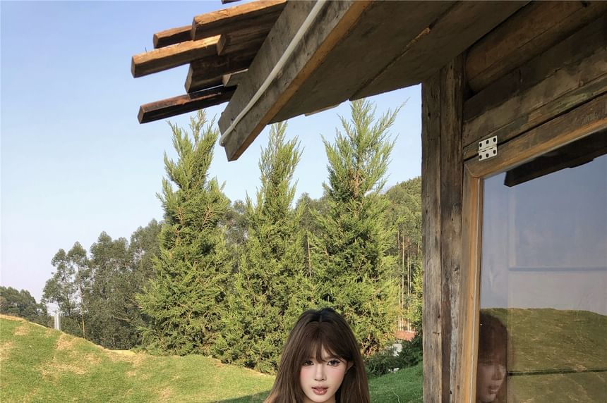 Top Asymmetrical Ruffled Printed Camisole