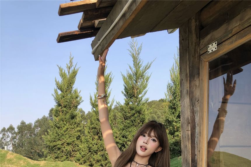 Top Asymmetrical Ruffled Printed Camisole