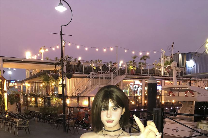 Asymmetrical Ruffled Top Print Tube Camo