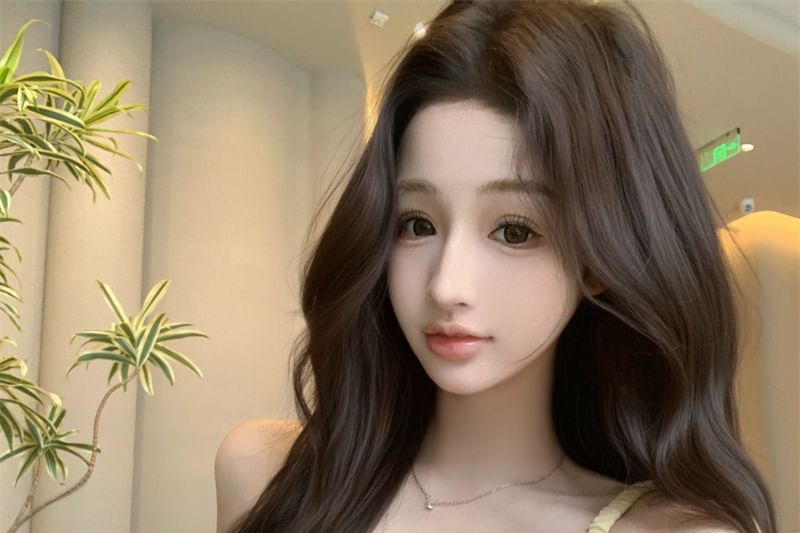 Crop Camisole Shirred / Top Ruffled Plain Mid Leg Waist Wide Pants