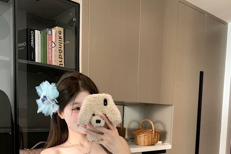 Top Tube Lace-Up Gingham