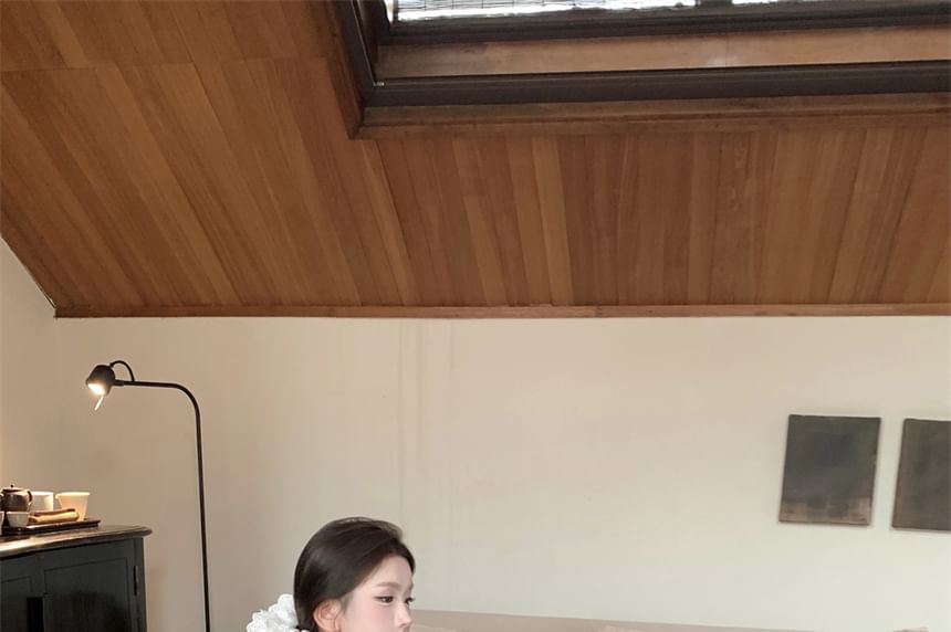 Strapless Mini A-Line Dress Striped