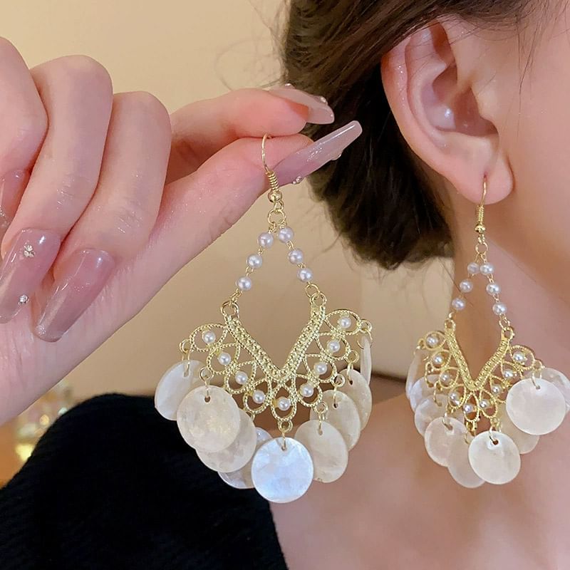 Chandelier Faux / Earring Pearl Clip-On