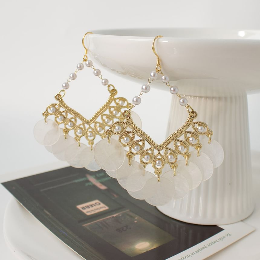 Chandelier Faux / Earring Pearl Clip-On
