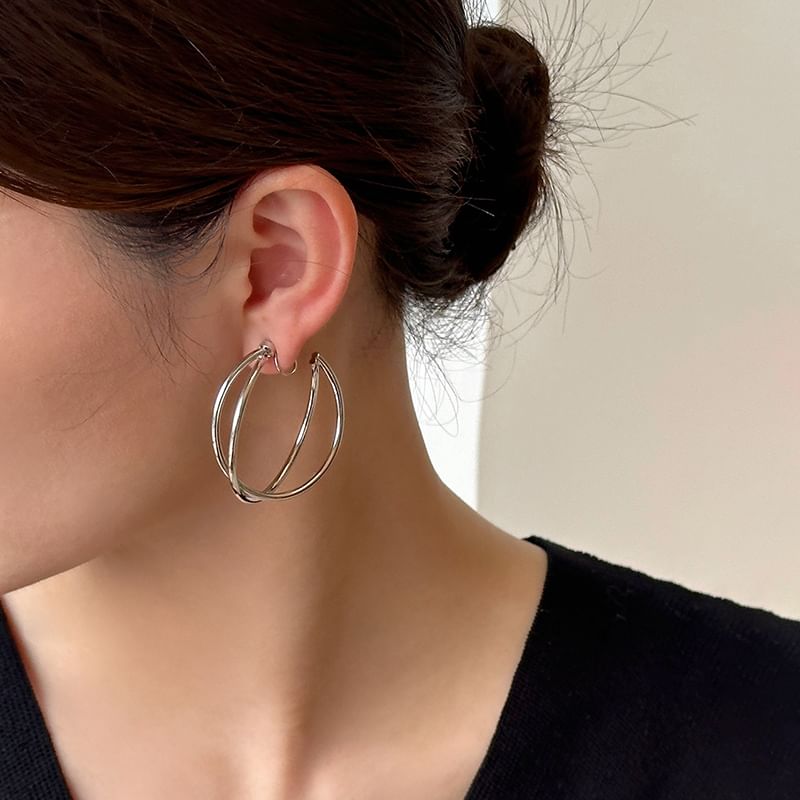 Hoop Layered Earring Clip-On /