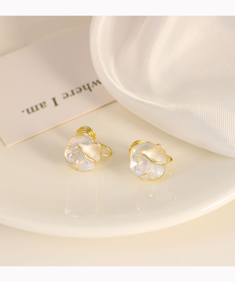 Flower Clip-On Stud / Earring