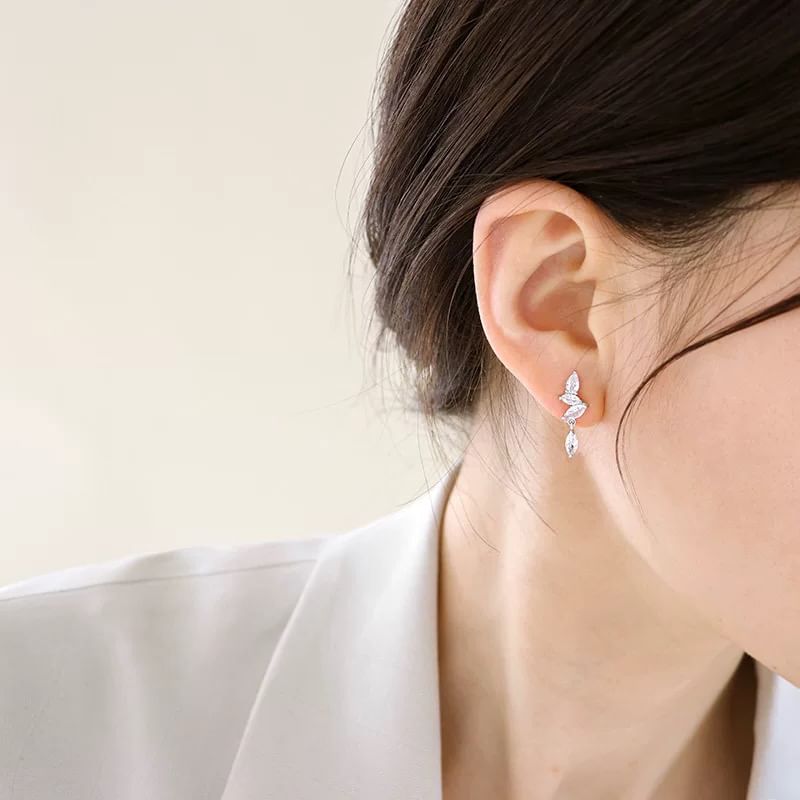 Earring Clip-On Rhinestone / Drop