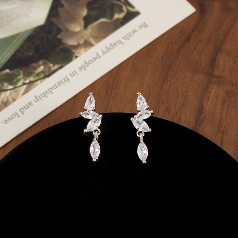 Earring Clip-On Rhinestone / Drop