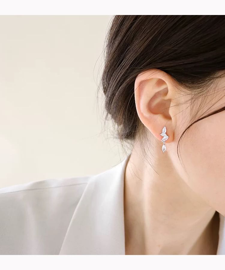 Earring Clip-On Rhinestone / Drop