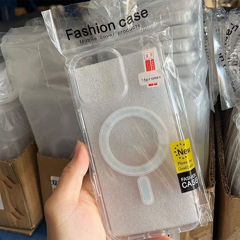 MagSafe) Transparent with (Compatible Case Phone Magnetic