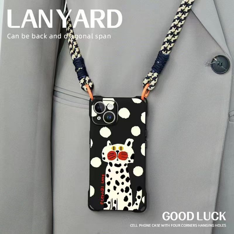 Phone Set Strap / Cat Lanyard Case