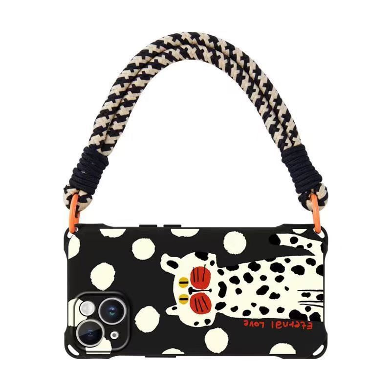 / Cat Lanyard Phone Case Strap Set