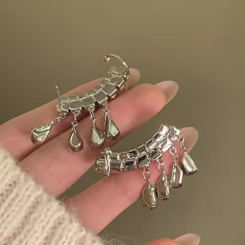 Earring Rhinestone Climber CZ