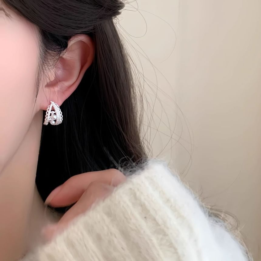 Pearl Faux Earring Hoop