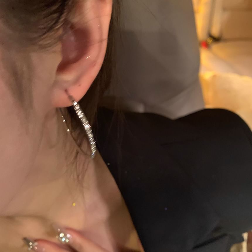 Hoop Rhinestone Earring