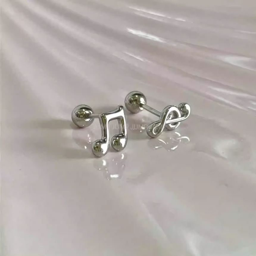 Stud Note Earring Music